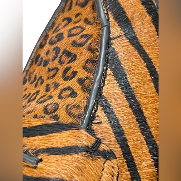 Franco Sarto A-Irena 2 Animal Print Leo Upper Leather Loafers Women Size 7M - Picture 9 of 11